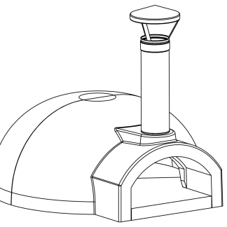 A sketch of the Vento oven