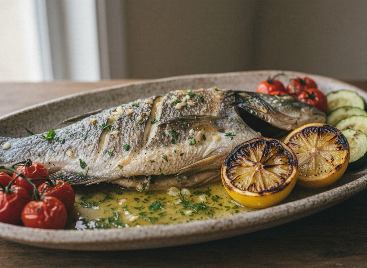 Sea bass close-up photo